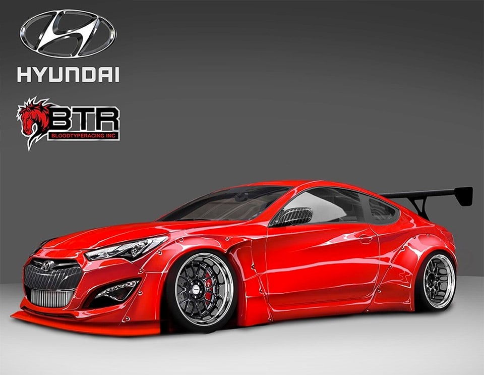 Hyundai x Blood Type Racing Genesis Coupe