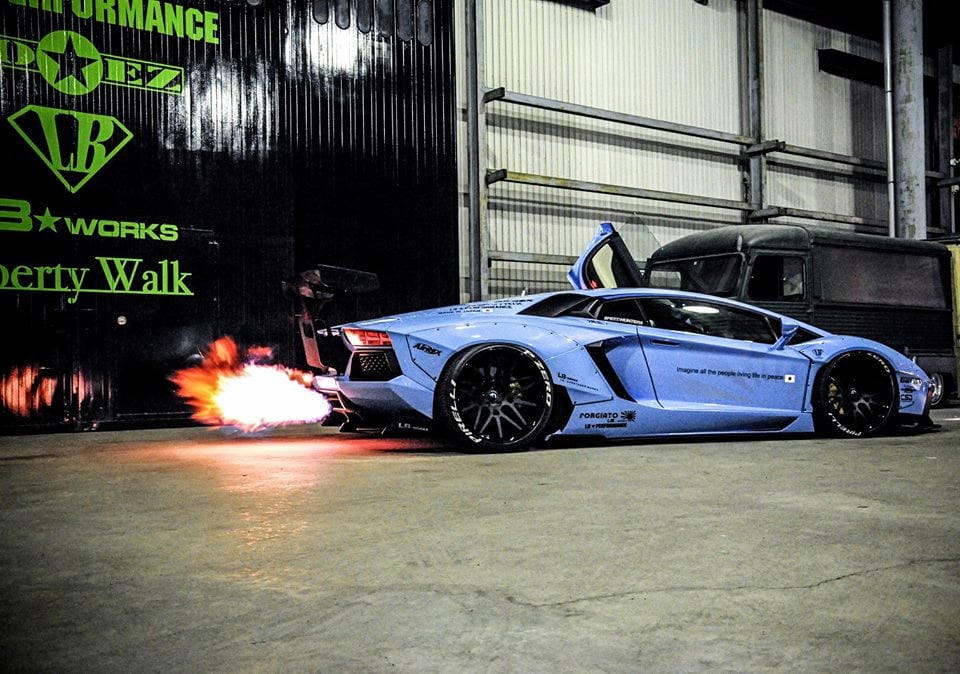 Liberty Walk's Fire-Breathing Aventador