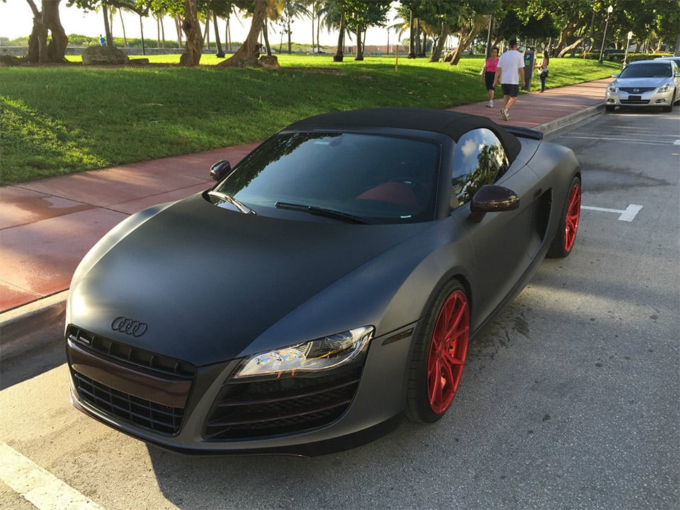 Matte Gray 2011 Audi R8 V10 Spyder on eBay