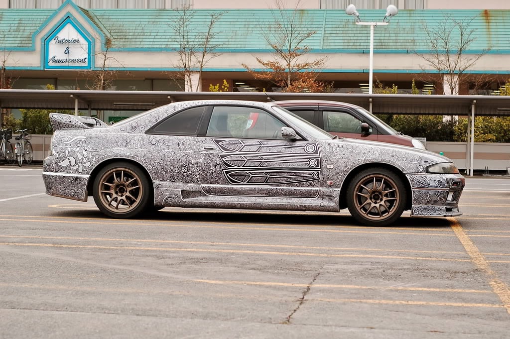 Sharpie Marker Art Nissan Skyline GT-R