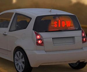 Designers Propose Rear Wiper with LED Messaging