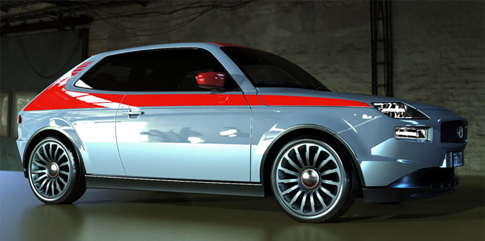 Retro Fiat 127 Design Prototype Shines