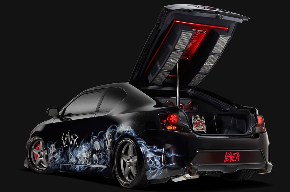 Slayer’s Awesome Scion tC Sound System at SEMA