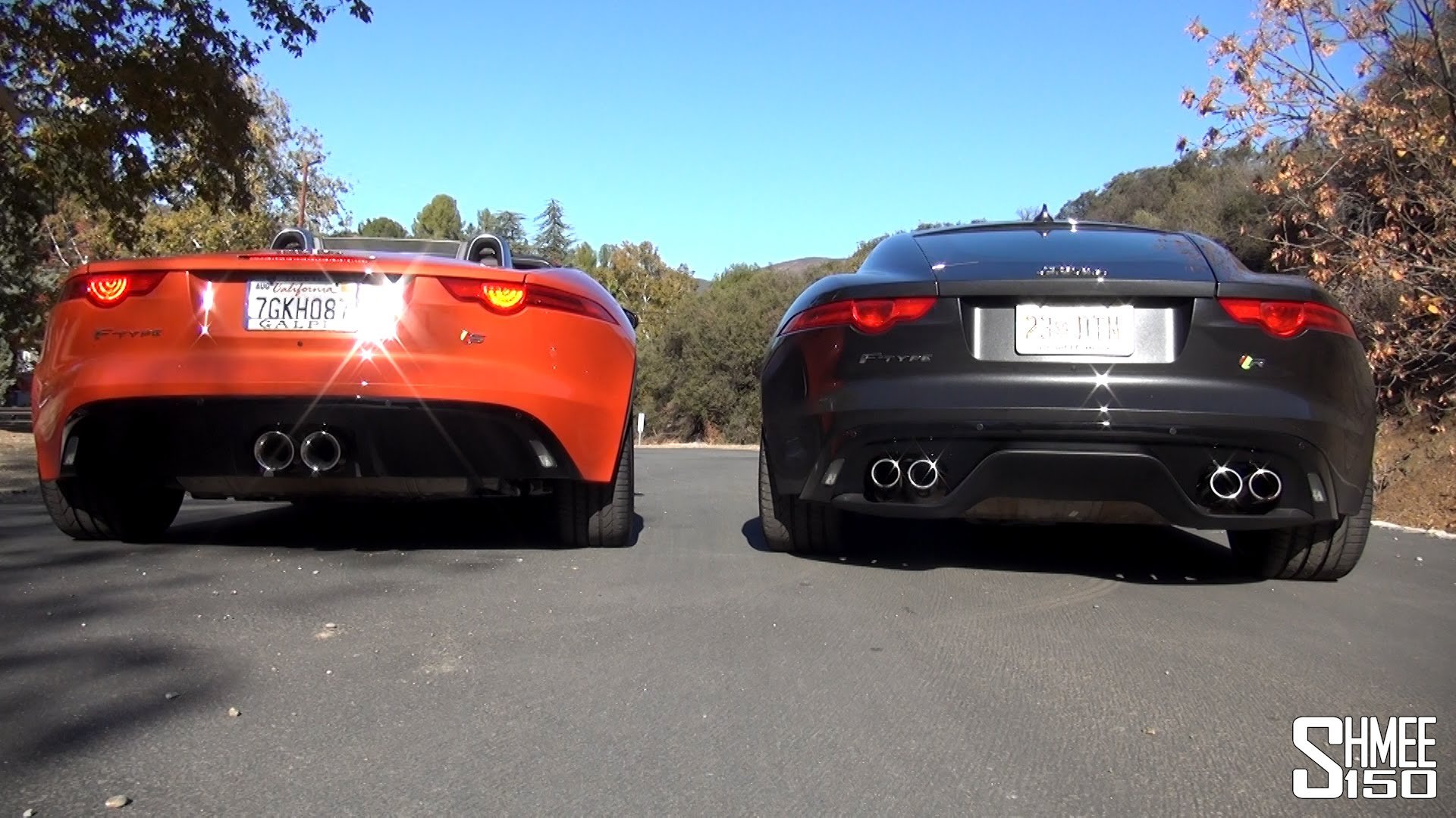 Jaguar F-Type V6 S vs. V8 R Rev Battle