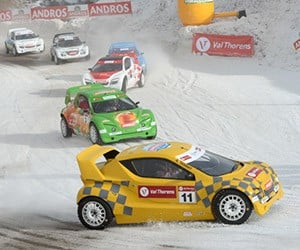 Electric Cars Race on Ice: Trophée Andros Electrique