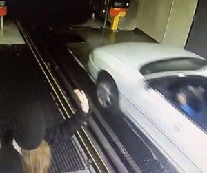 Driver Floors it into Car Wash and Destroys Everything