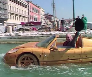 This Wooden Ferrari F50 is a Working Boat