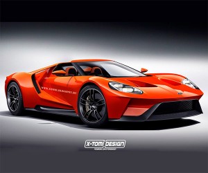 New Ford GT Rendered as a Spyder Concept