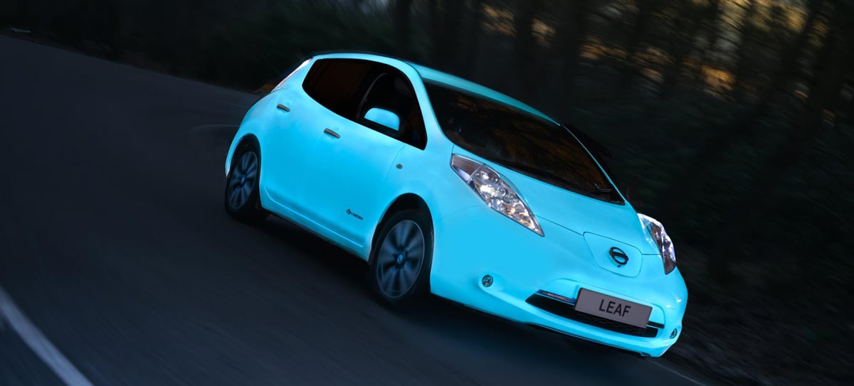 Nissan LEAF Is Cooler with Glow-in-the-Dark Paint