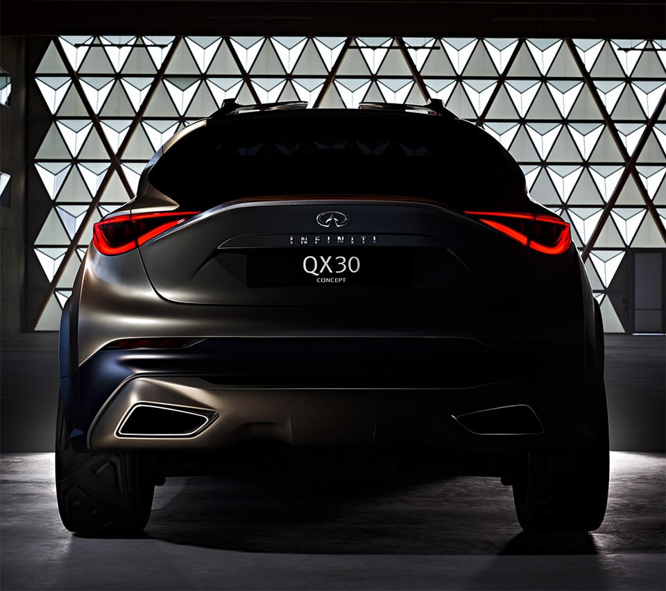 Infinity Teases QX30 Concept’s Ample Backside