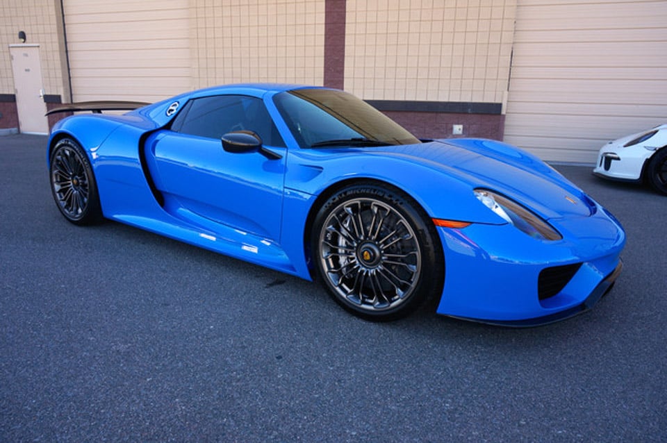 Beautiful "Voodoo Blue" Porsche 918 Spyder for Sale