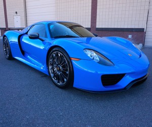 Beautiful “Voodoo Blue” Porsche 918 Spyder for Sale