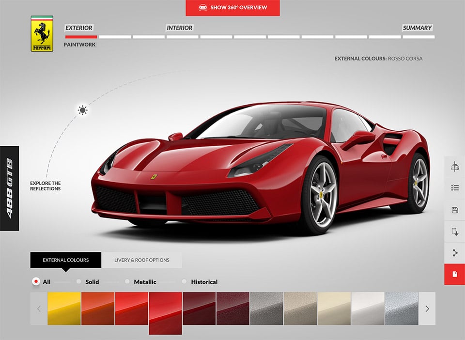 Ferrari Official Car Configurator