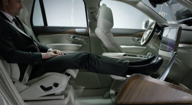 New volvo with outlet car seat in front