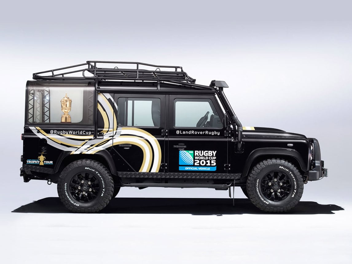 A Land Rover Defender for the Rugby World Cup