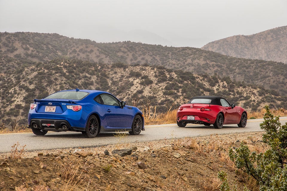 MotorTrend Pits New MX-5 Against BRZ