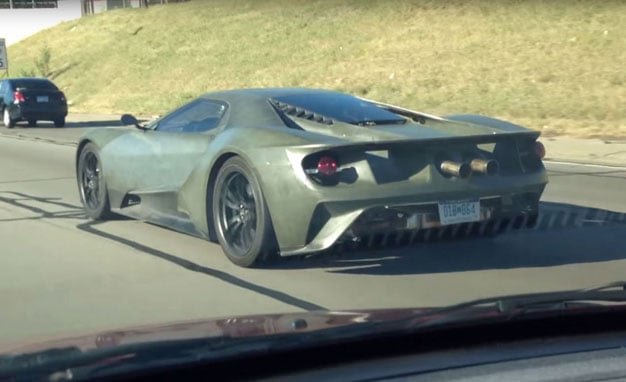 Naked Ford GT Test Car Spied