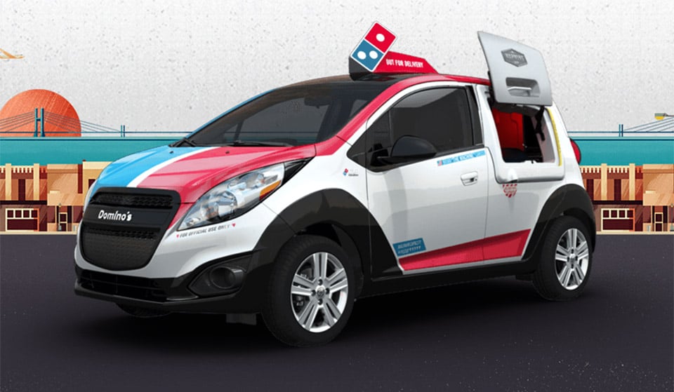 Domino’s Unveils DXP Pizza Delivery Vehicle