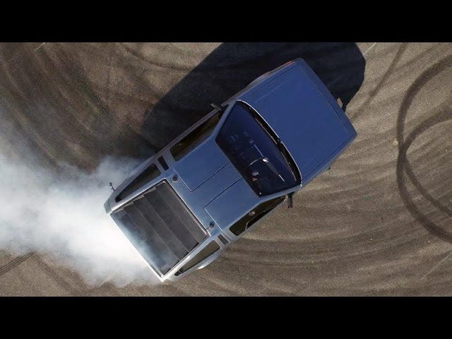 Autonomous DeLorean drives sideways to move forward