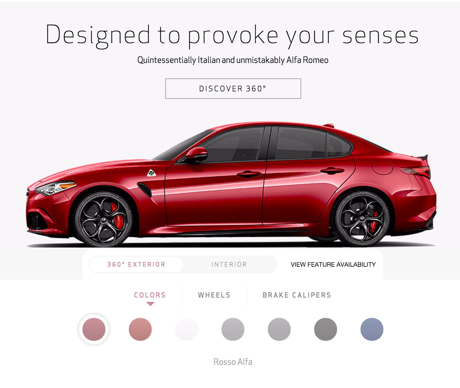 Alfa Romeo Giulia Quadrifoglio Mini Configurator Goes Live