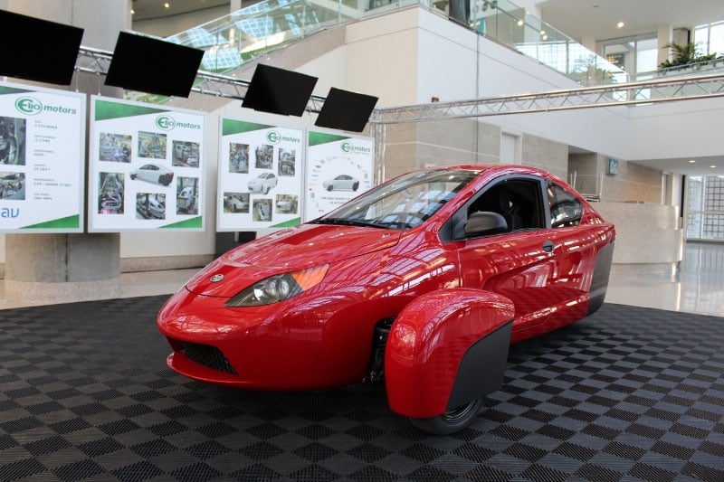 Elio Motors P5 Prototype Turns up at LA Auto Show