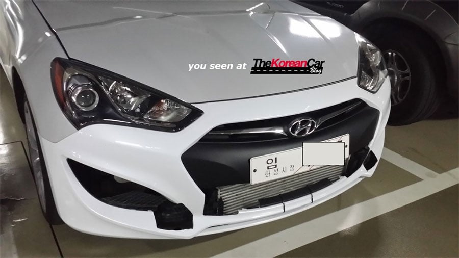 Hyundai Genesis Coupe Packing 3.3L Twin-Turbo Spied in Korea