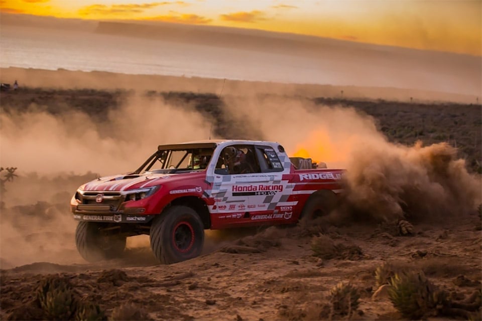 Honda Ridgeline Truck Finishes Baja 1000