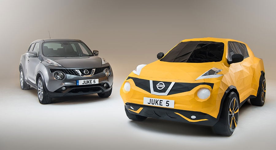 Nissan Commissions Life-Size Papercraft Juke