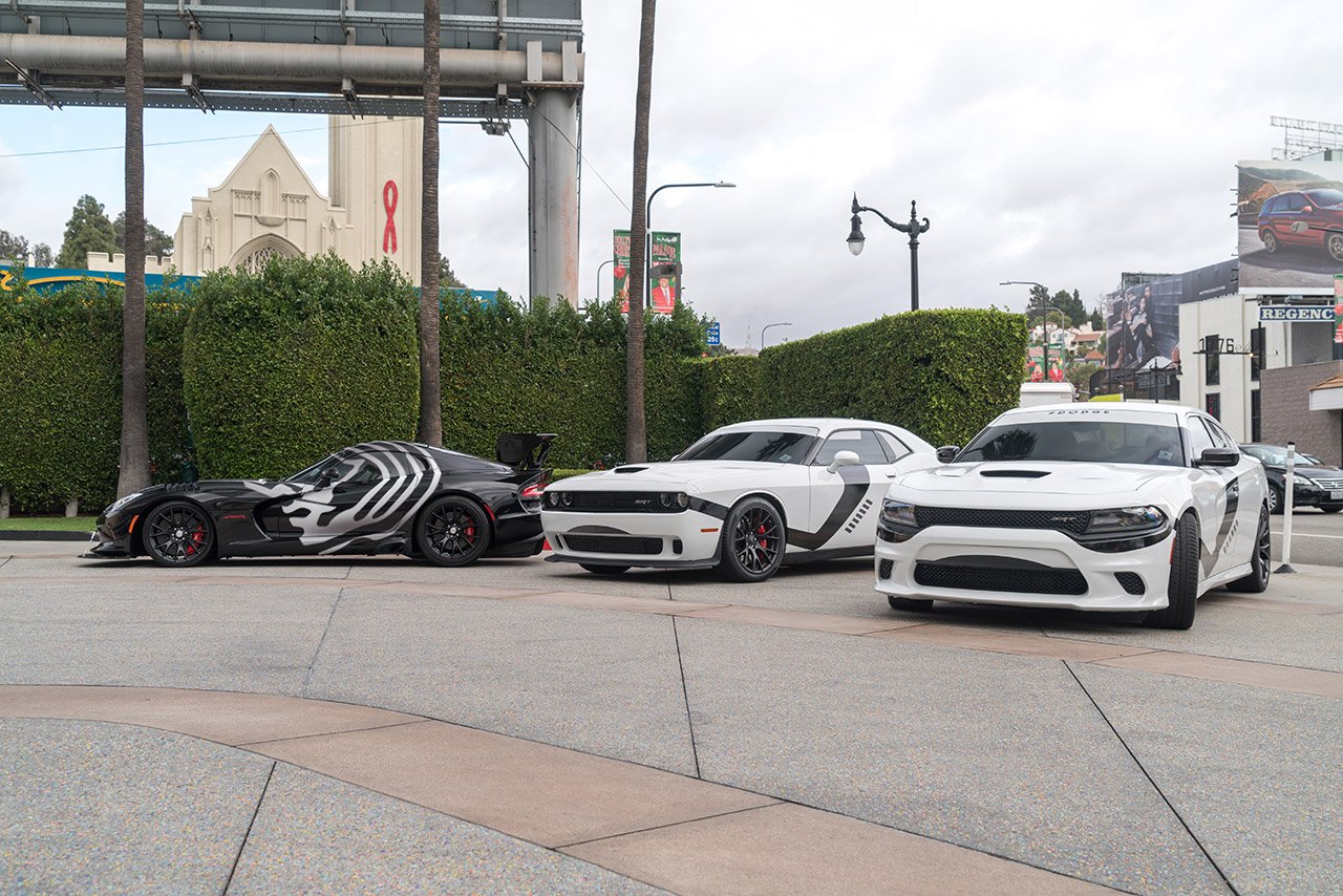 Star Wars Themed Dodge Sports Cars Cruising Around LA