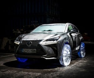 Lexus NX SUV Gets Wheels and Tires Made of Ice