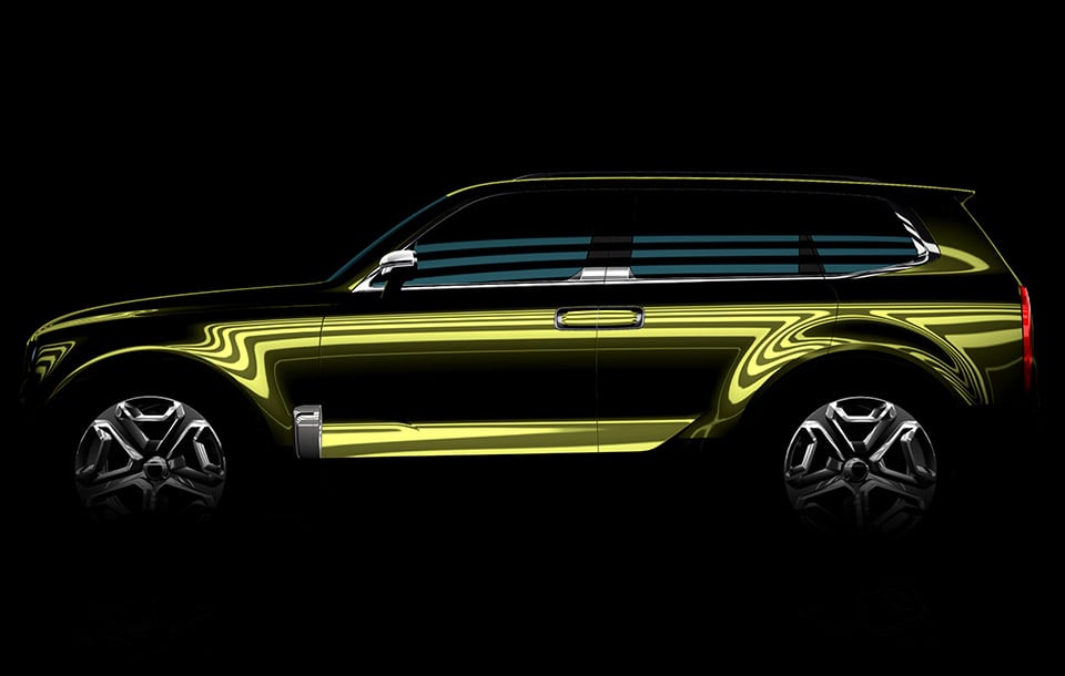 Kia Teases Full-Size SUV Concept for Detroit Unveil