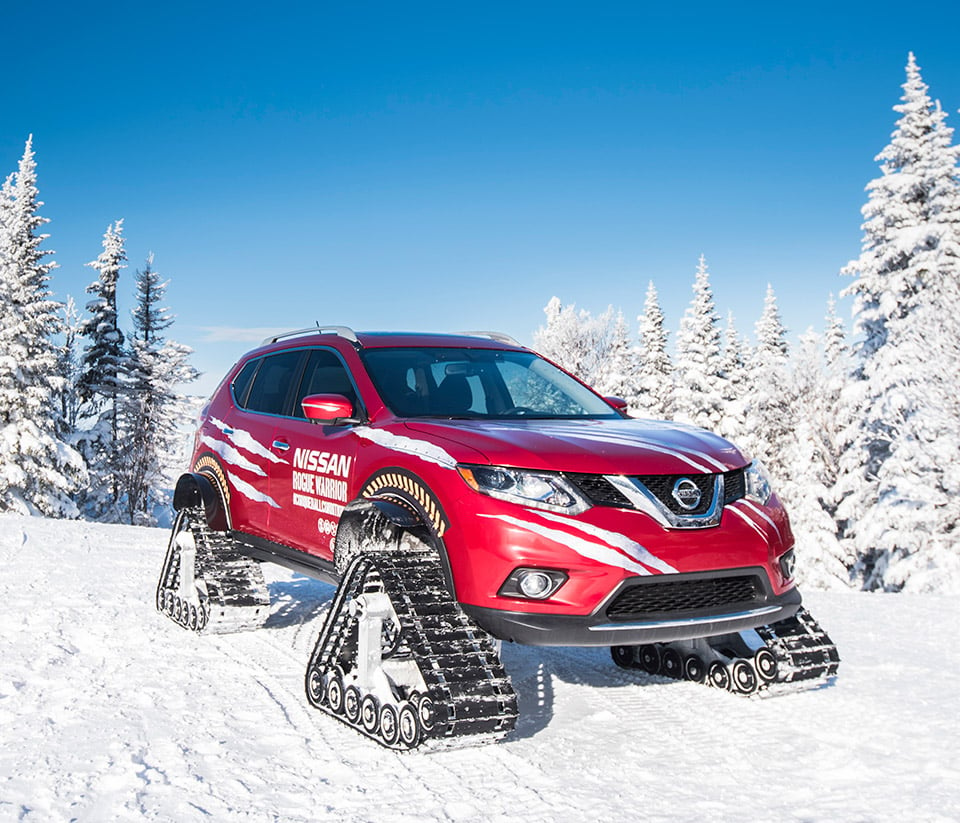 Nissan Rogue Warrior Laughs at Snowy Mountains