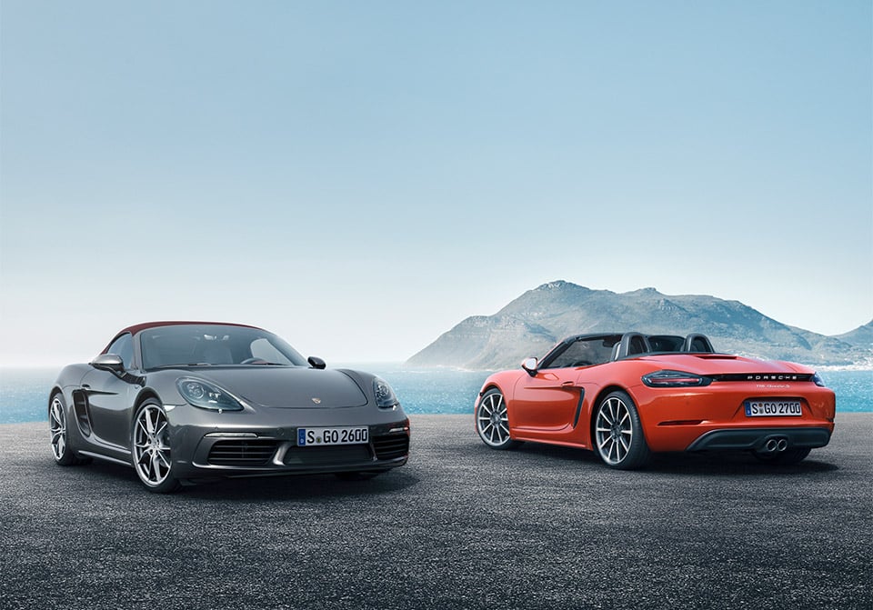 Porsche 718 Boxster and Boxster S Pack up to 350 Horses