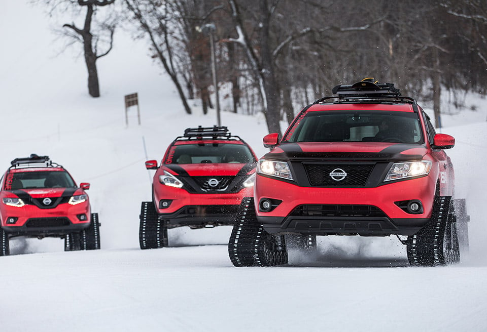 Nissan Winter Warrior Concepts: Tank Tread All the Things