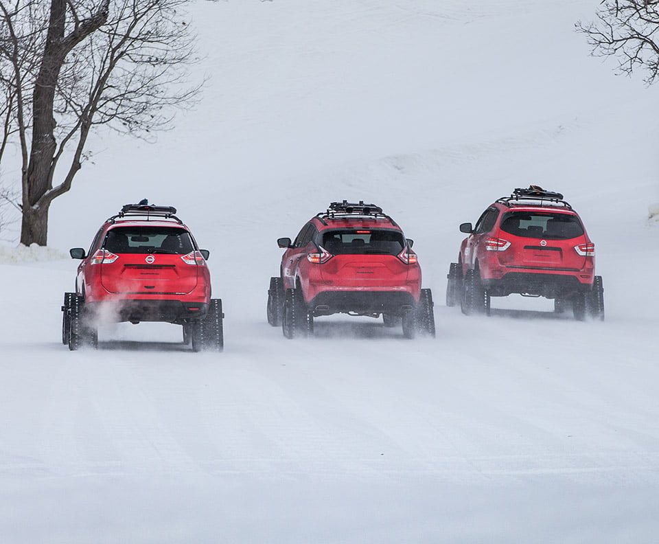 Nissan unleashes trio of aggressive Winter Warrior concepts just in