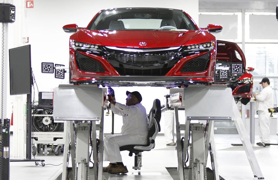 Acura to Kick off Serial Production of New NSX in Late April