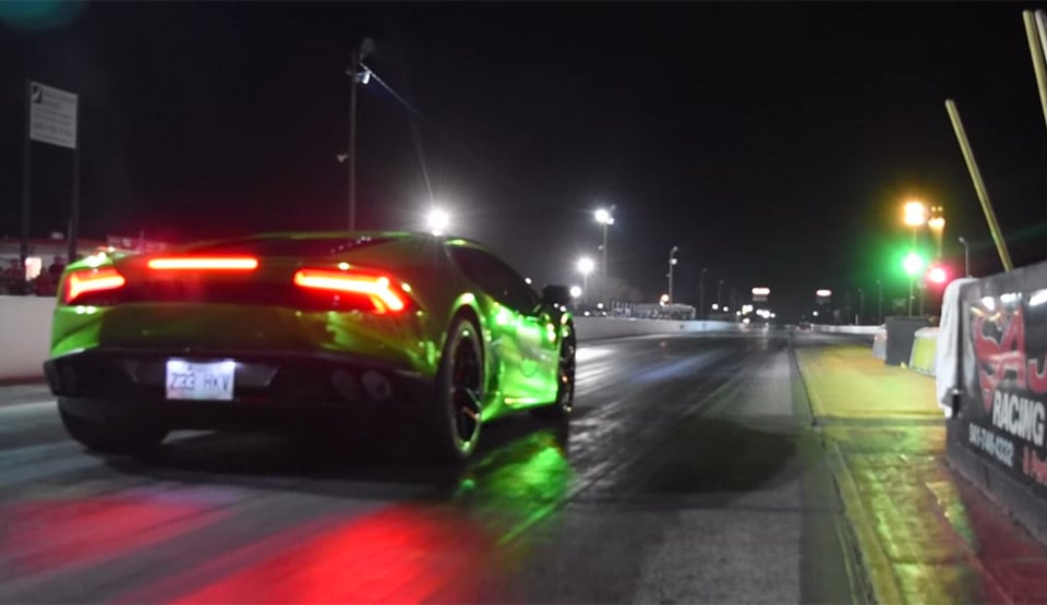 Insane Lamborghini Huracan Does 1/4 Mile in the Eights