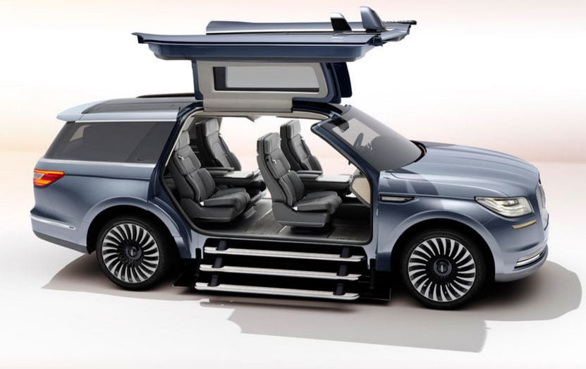 Lincoln Navigator Concept Has Gullwing Doors and a Staircase