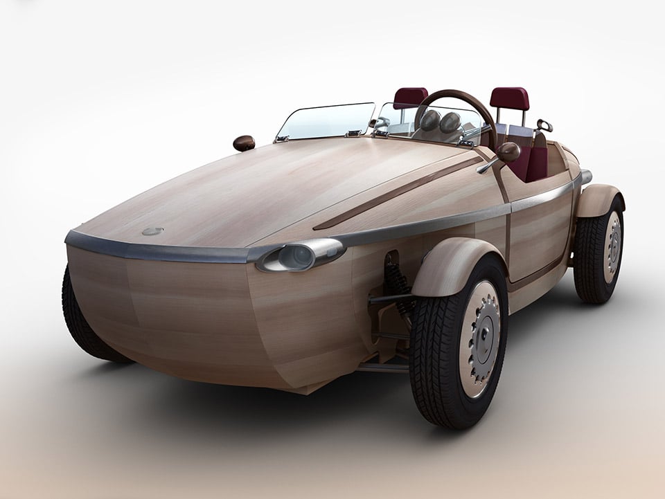 Wooden Toyota Setsuna Concept: The Dutch Shoe EV