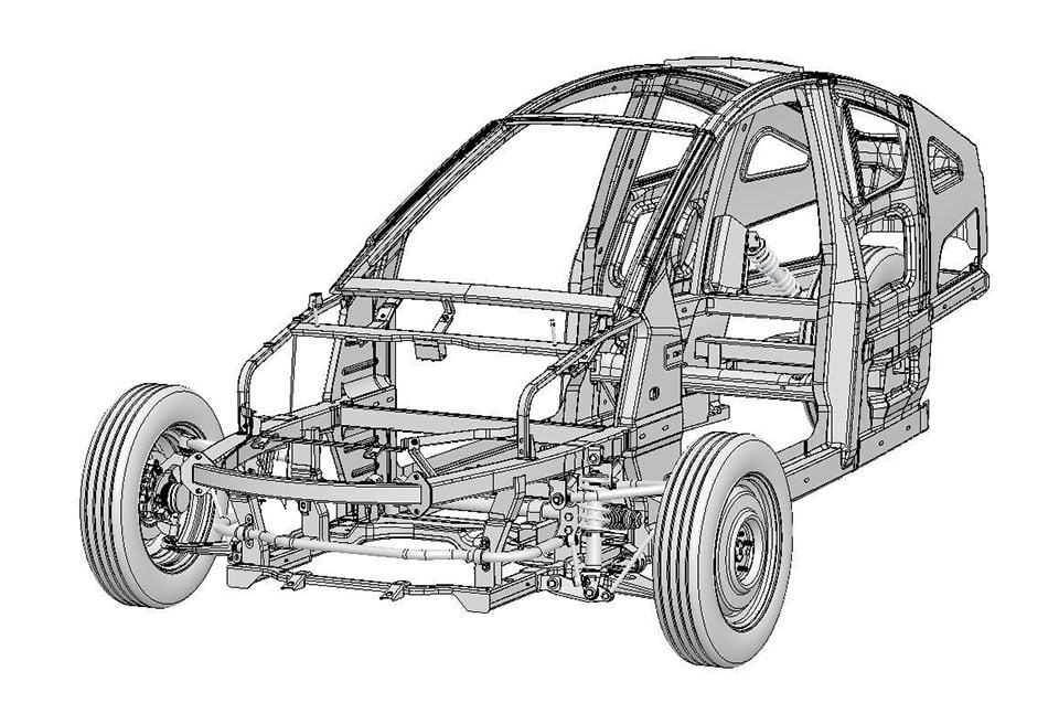 Elio Motors Completes Chassis Engineering