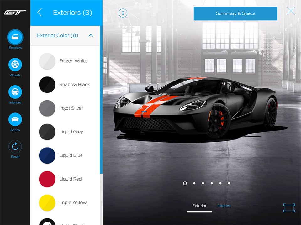 Ford GT Configurator Lets Mere Mortals Dream