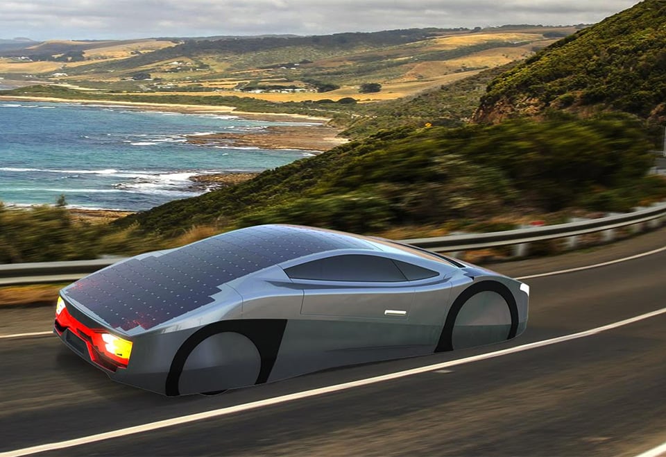 immortus solar electric sports car