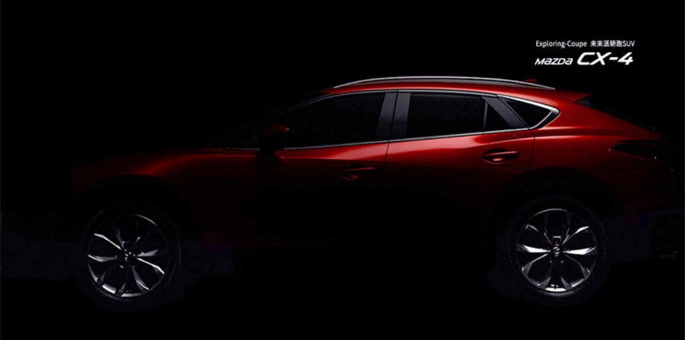 Mazda CX-4 Teased Ahead of Chinese Debut