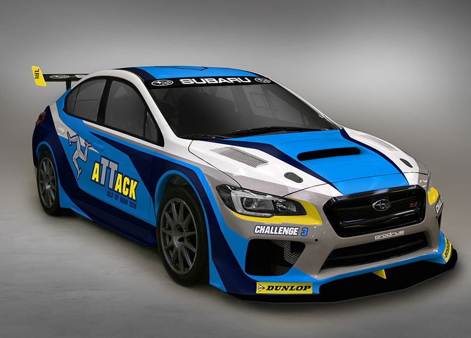 Subaru Shows Off Livery for Isle of Man Time Attack Car