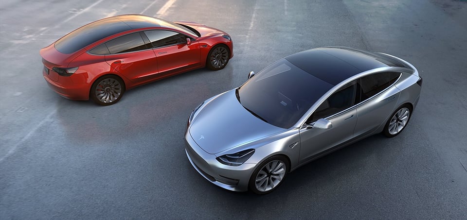 Tesla Model 3 Breaks Cover, Books 115K+ Reservations