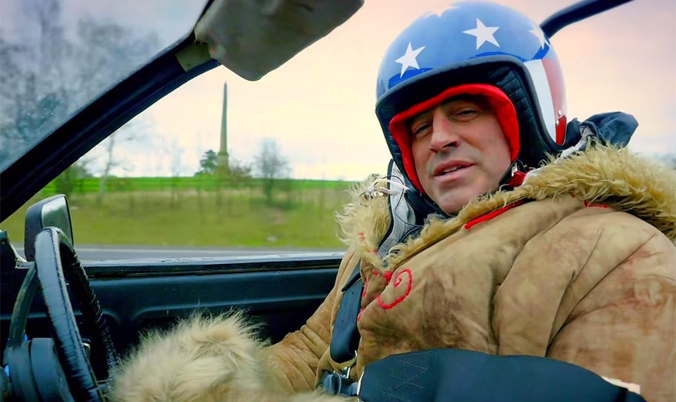 Matt LeBlanc Almost Flattens Cameraman on Top Gear Set