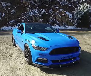 Geek out over This Sweet Blue Track-Built Mustang GT