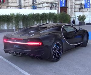 Bugatti Chiron Revs Make Pulses Race