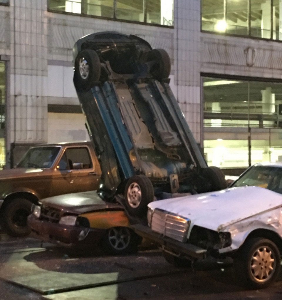Fast & Furious 8 Tosses Car out of Cleveland Parking Garage