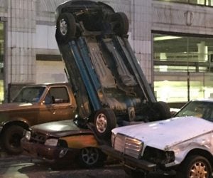 Fast & Furious 8 Tosses Car out of Cleveland Parking Garage